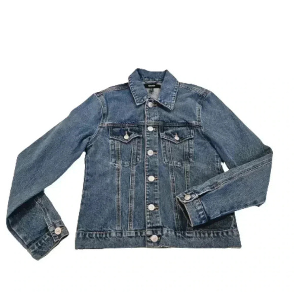 Hudson Classic Fitted Trucker Denim Jacket Size S/M - Picture 2 of 11